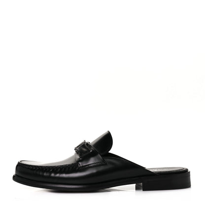 Louis Vuitton Calfskin Major Open Back Loafer 8 Black 1 of 8