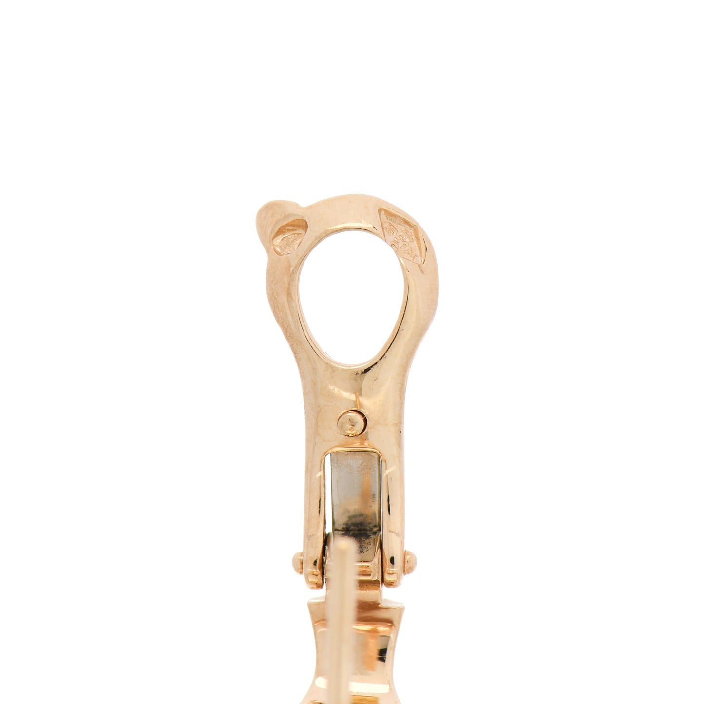 18K Yellow Gold Mother of Pearl Vintage Alhambra Earrings