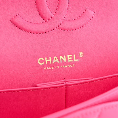 Chanel Caviar Quilted Medium Double Flap Pink 6 of 10