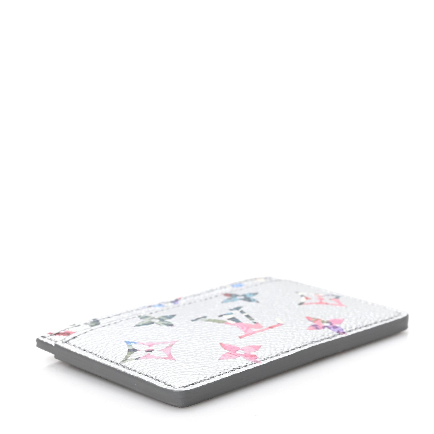 Louis Vuitton Metallic Monogram LV Garden Card Holder Silver 4 of 6