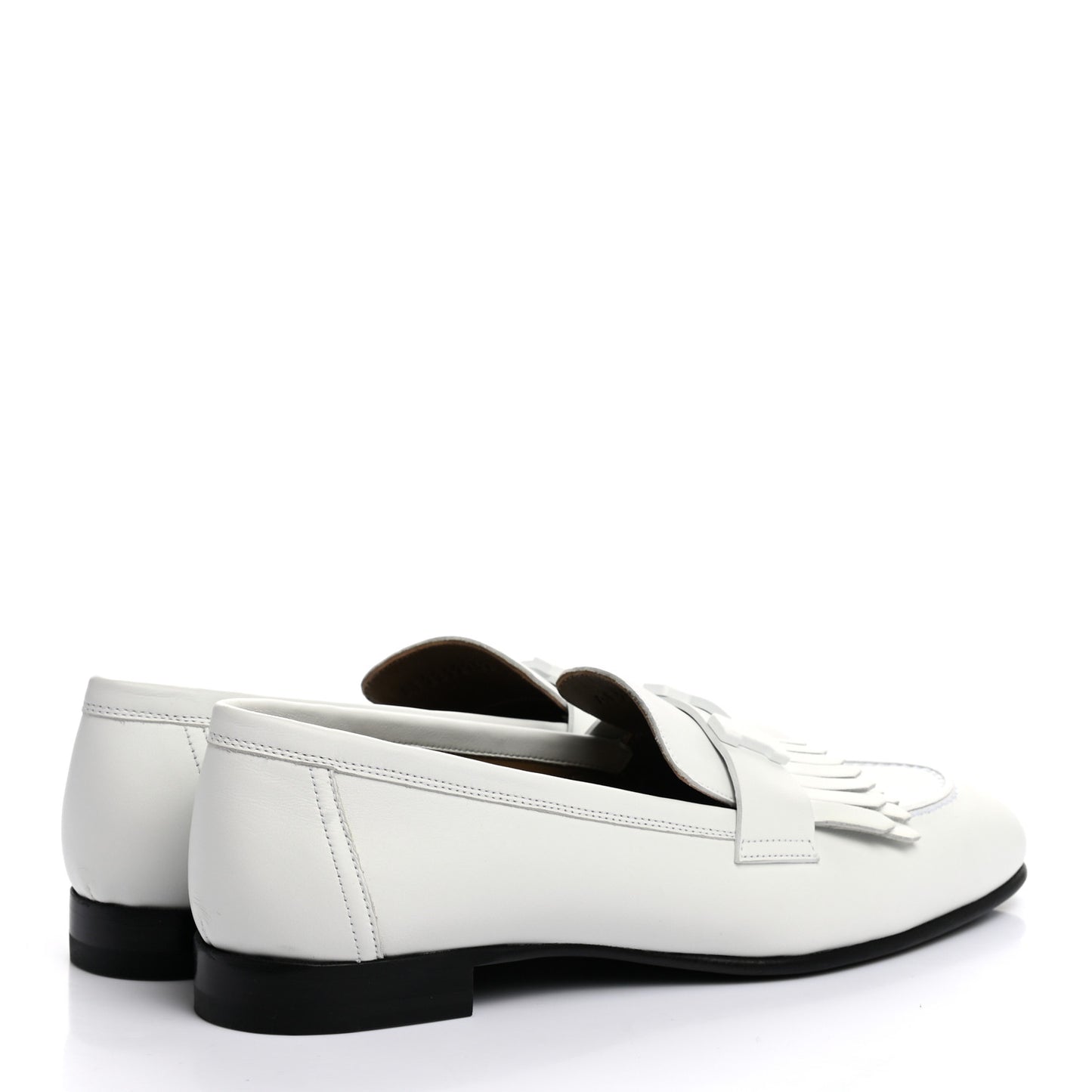 Calfskin Womens Royal Loafers 37 White