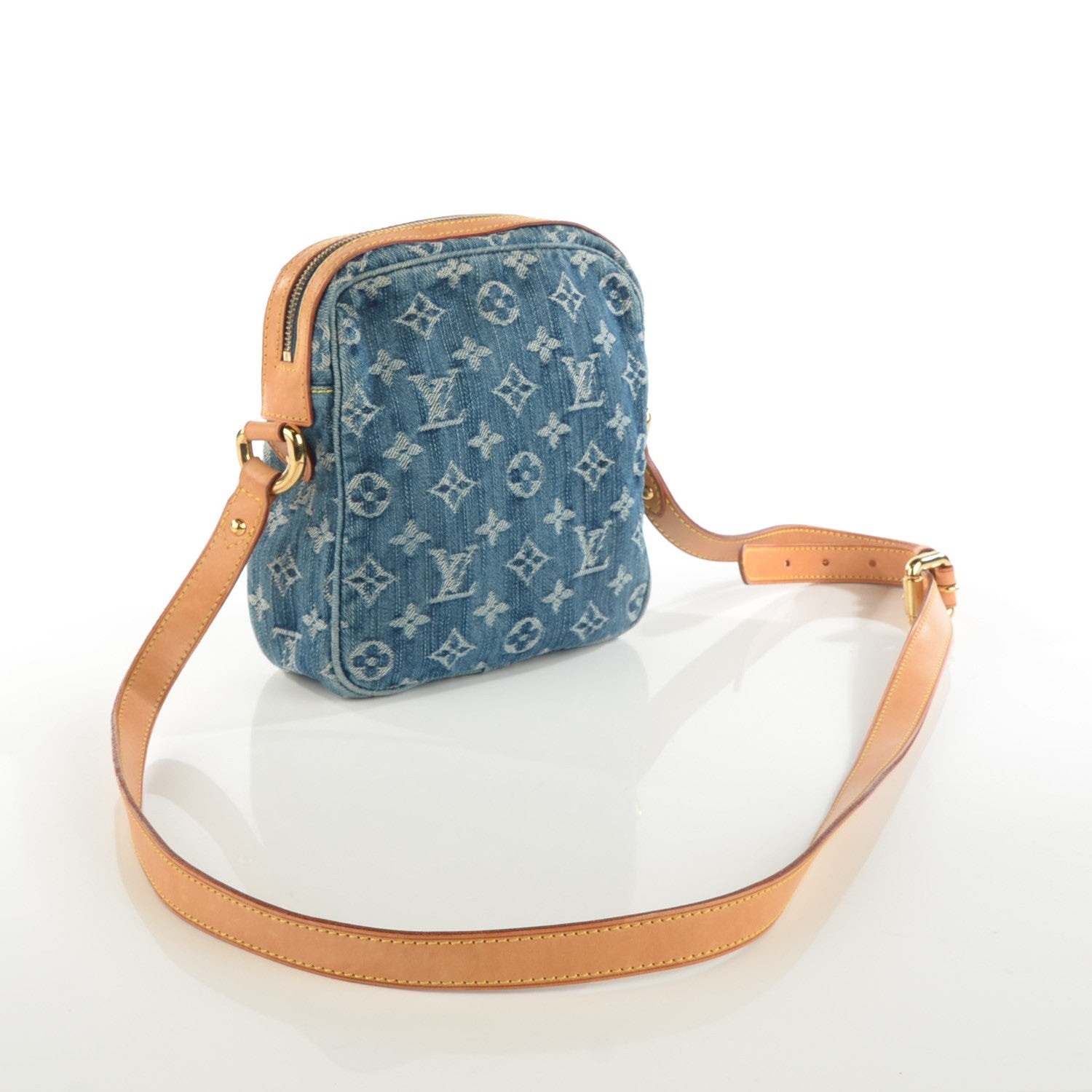 Louis Vuitton Denim Camera Bag Blue 3 of 7