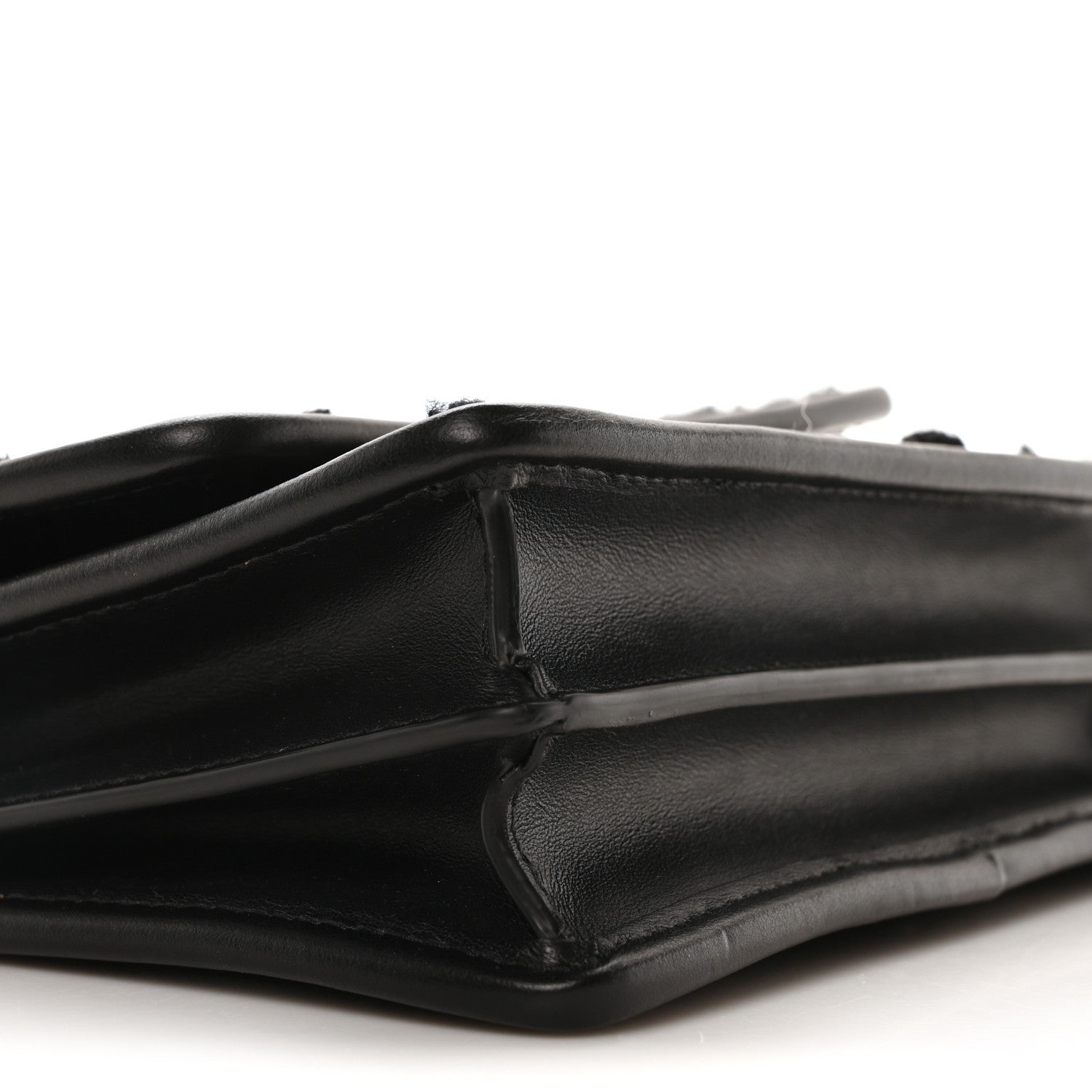 Christian Dior Tweed Macrocannage Mini Miss Caro Bag Black White 10 of 12