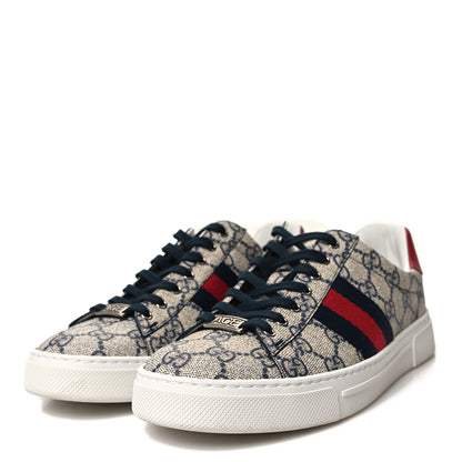Gucci GG Supreme Monogram Womens Ace Low-Top Sneaker 38 Beige 3 of 8