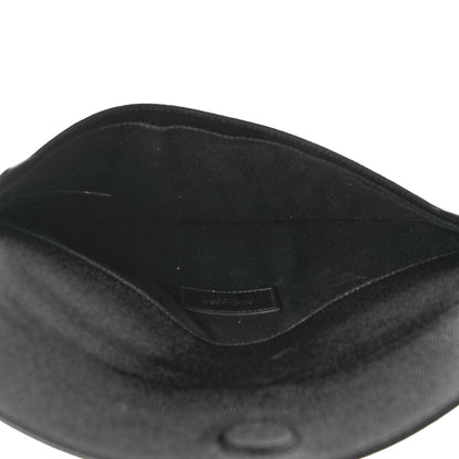 Saint Laurent Grain De Poudre Uptown Pouch Black 5 of 8
