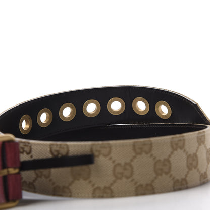 Gucci Monogram Buckle Belt 85 34 Red 4 of 6
