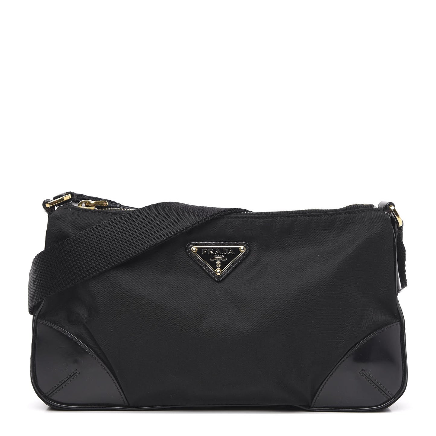 Tessuto Nylon Shoulder Bag Black