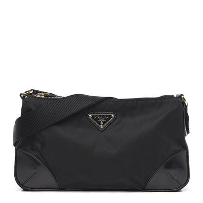 Prada Tessuto Nylon Shoulder Bag Black 1 of 11