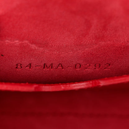 Christian Dior Box Calfskin East West Bobby Bag Flame Scarlett 7 of 10