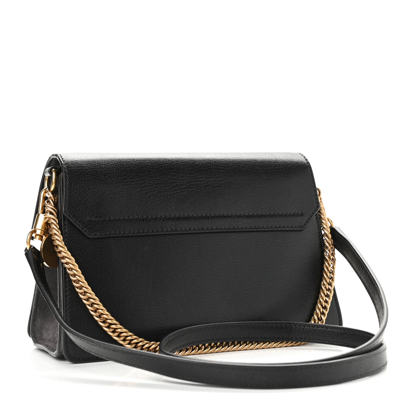 Goatskin Suede Small GV3 Shoulder Bag Black