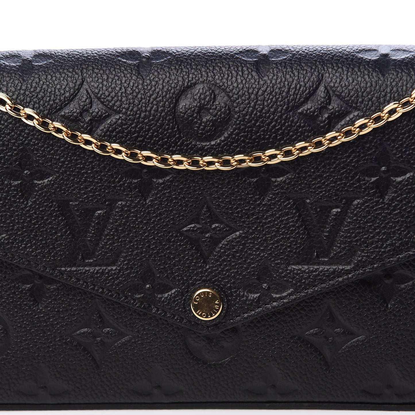 Empreinte Pochette Felicie Chain Wallet Black