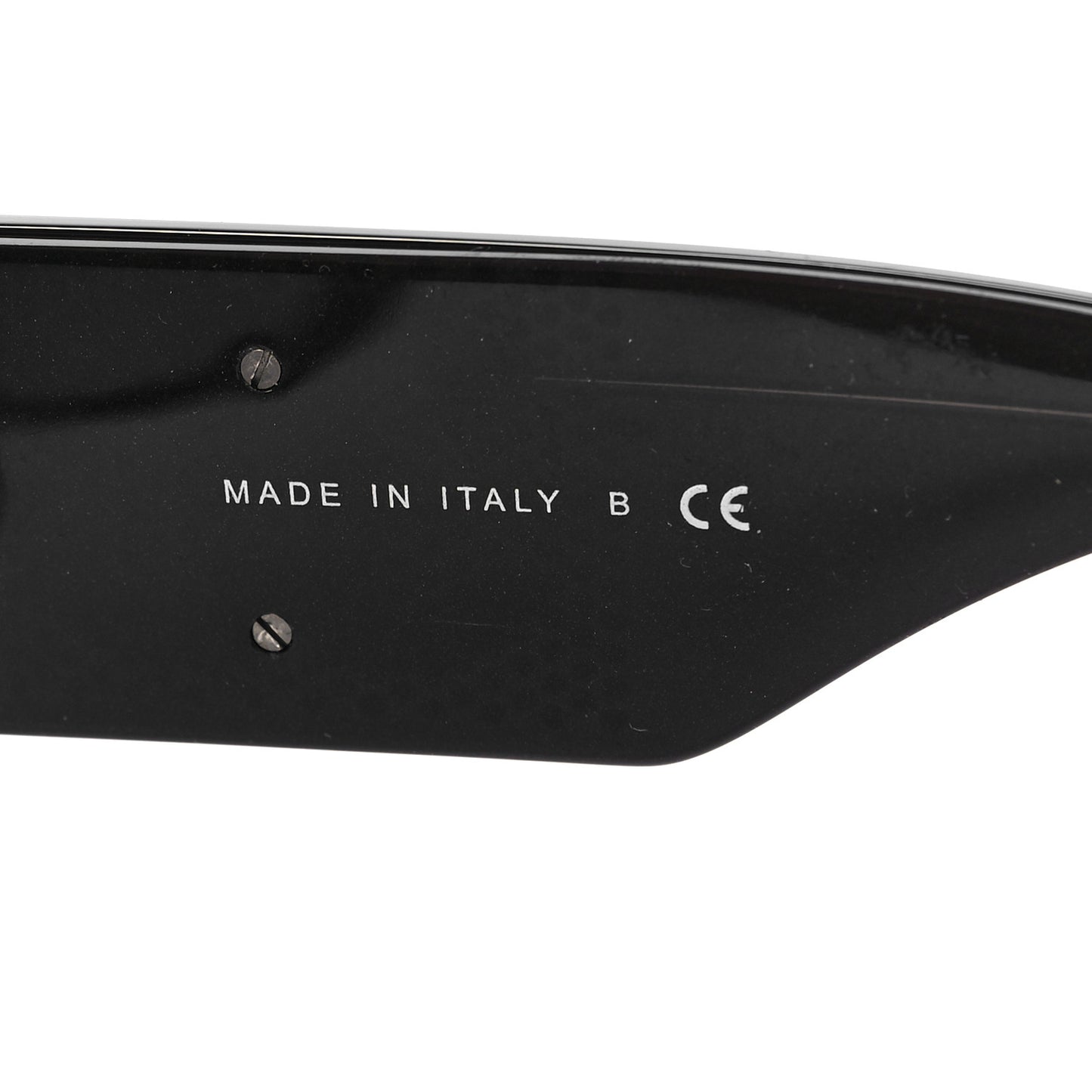 Acetate Crystal CC Shield Sunglasses 5466-B-A Black