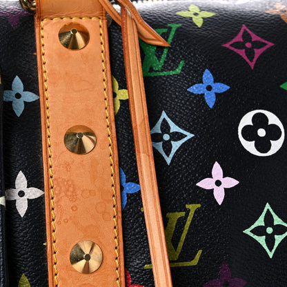 Louis Vuitton Monogram Multicolor Keepall 45 Black 21 of 35