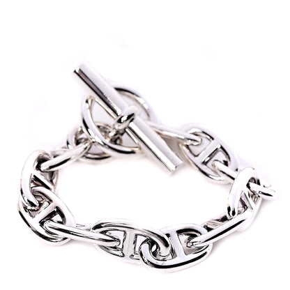 Hermes Sterling Silver GM Chaine D'Ancre Bracelet 1 of 5