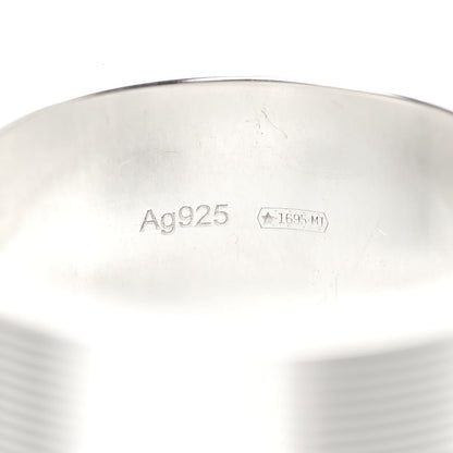 Gucci Sterling Silver 8mm Signature Band Ring 52 6 5 of 6