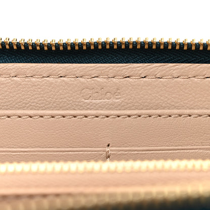 Chloe Grained Calfskin Marcie Long Zip Around Wallet Steel Blue 6 of 7
