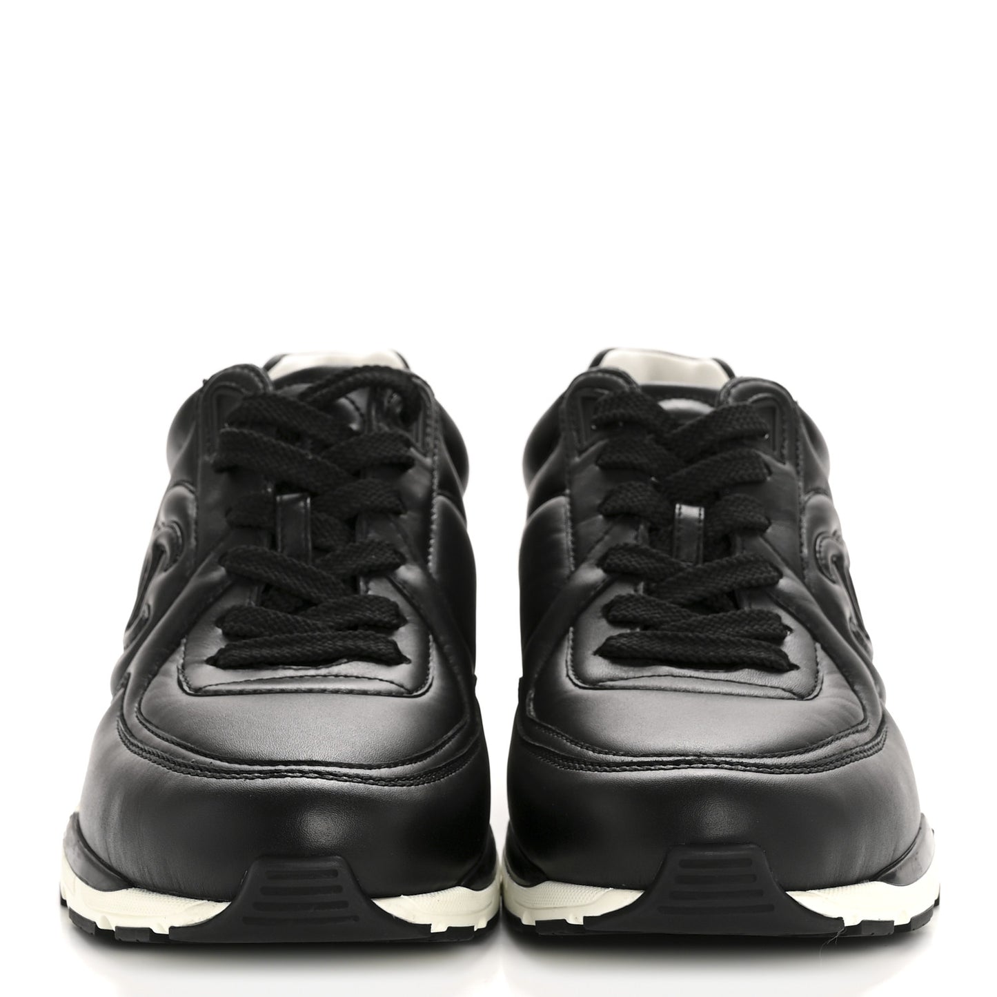 Calfskin CC Sneakers 38 Black