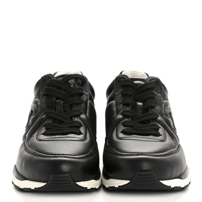 Chanel Calfskin CC Sneakers 38 Black 3 of 11