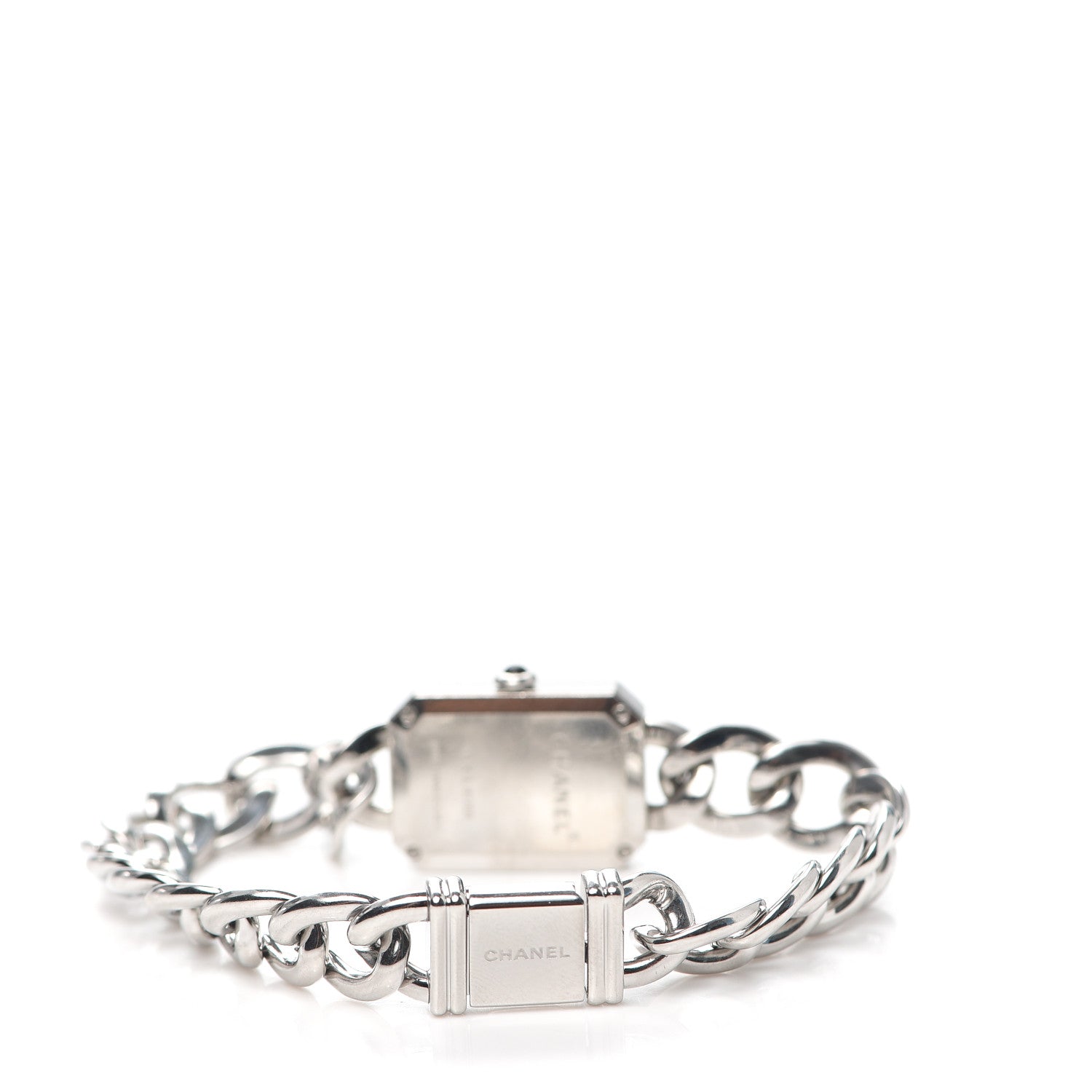 Chanel Stainless Steel Diamond Bezel Mother of Pearl 16mm Chain Premiere Quartz Watch 3 of 5