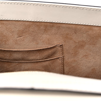 Gucci Calfskin Web Medium Sylvie Top Handle Bag White 11 of 11
