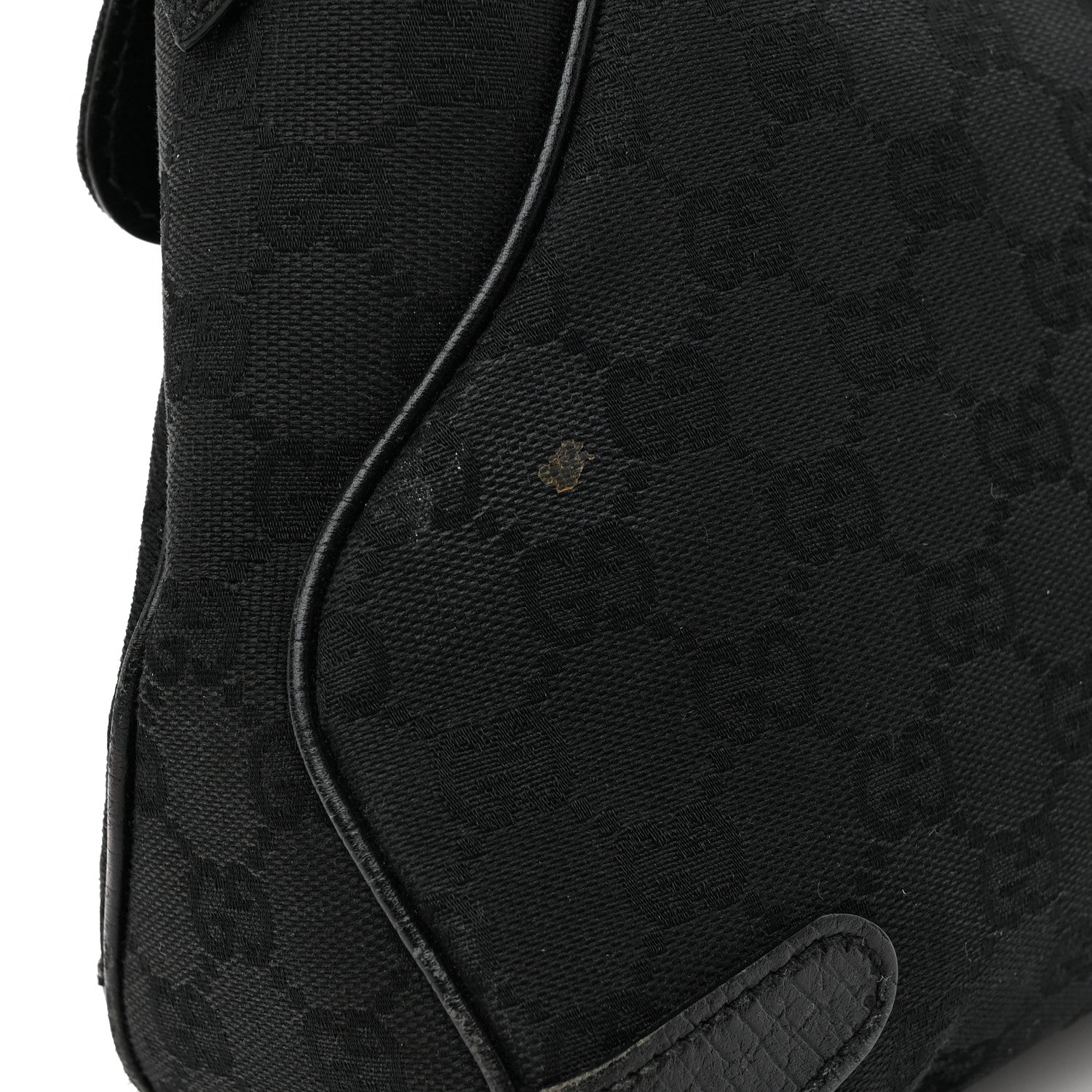 Gucci Monogram Horsebit Chain Flap Shoulder Bag Black 15 of 18