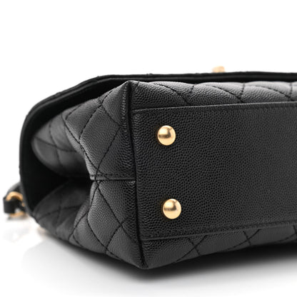 Chanel Caviar Quilted Mini Coco Handle Flap Black 9 of 11
