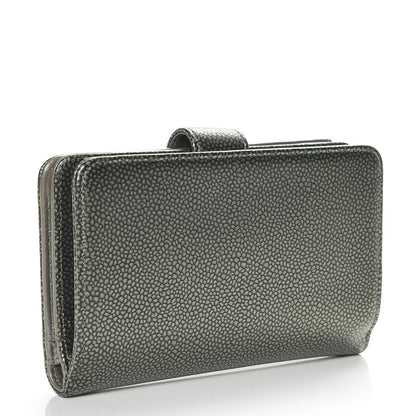 Chanel Caviar Timeless CC Zipped Pocket Wallet Silver 3 of 8
