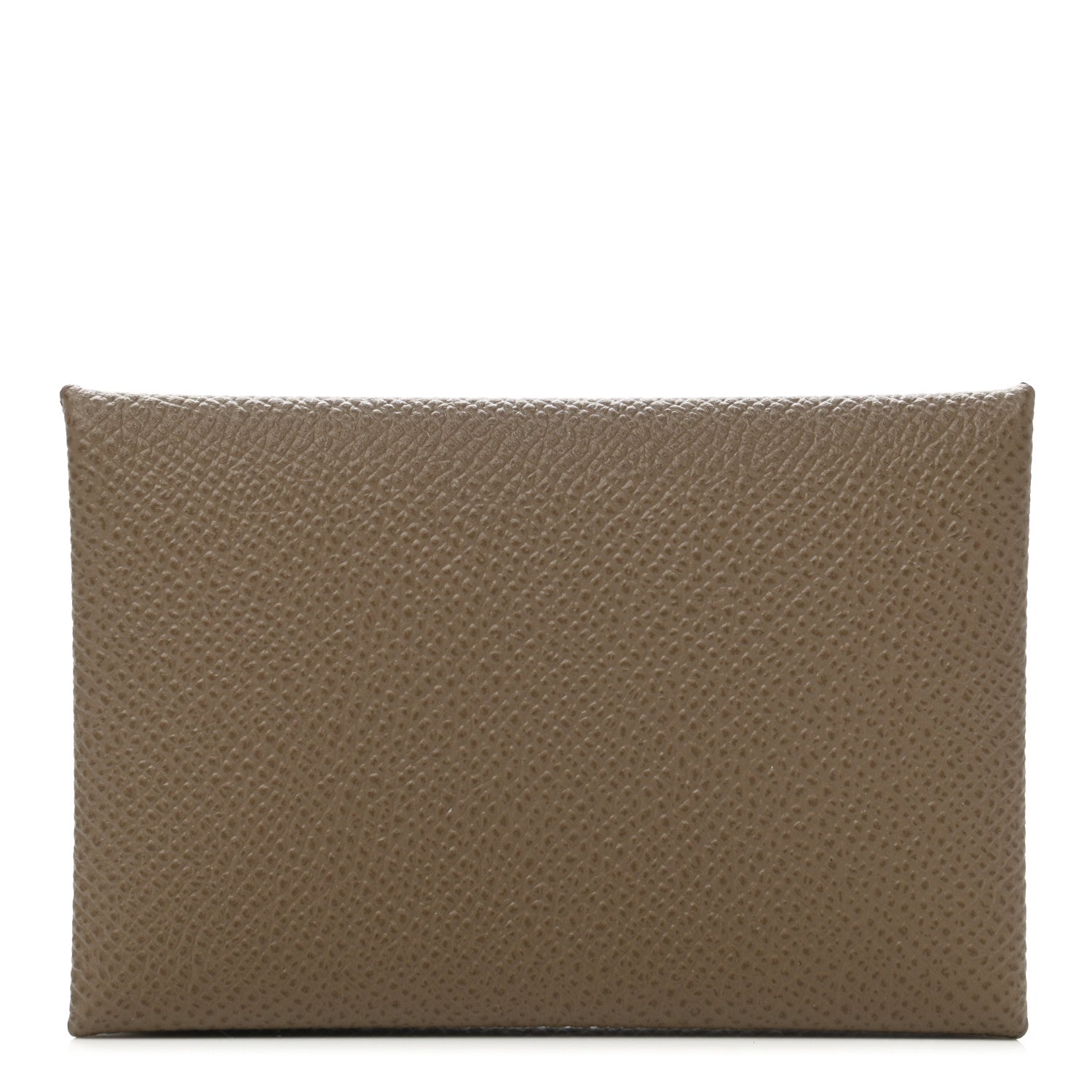 Hermes Epsom Calvi Card Case Etoupe 1 of 8