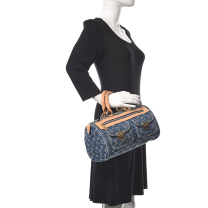 Louis Vuitton Monogram Denim Neo Speedy Blue 2 of 14