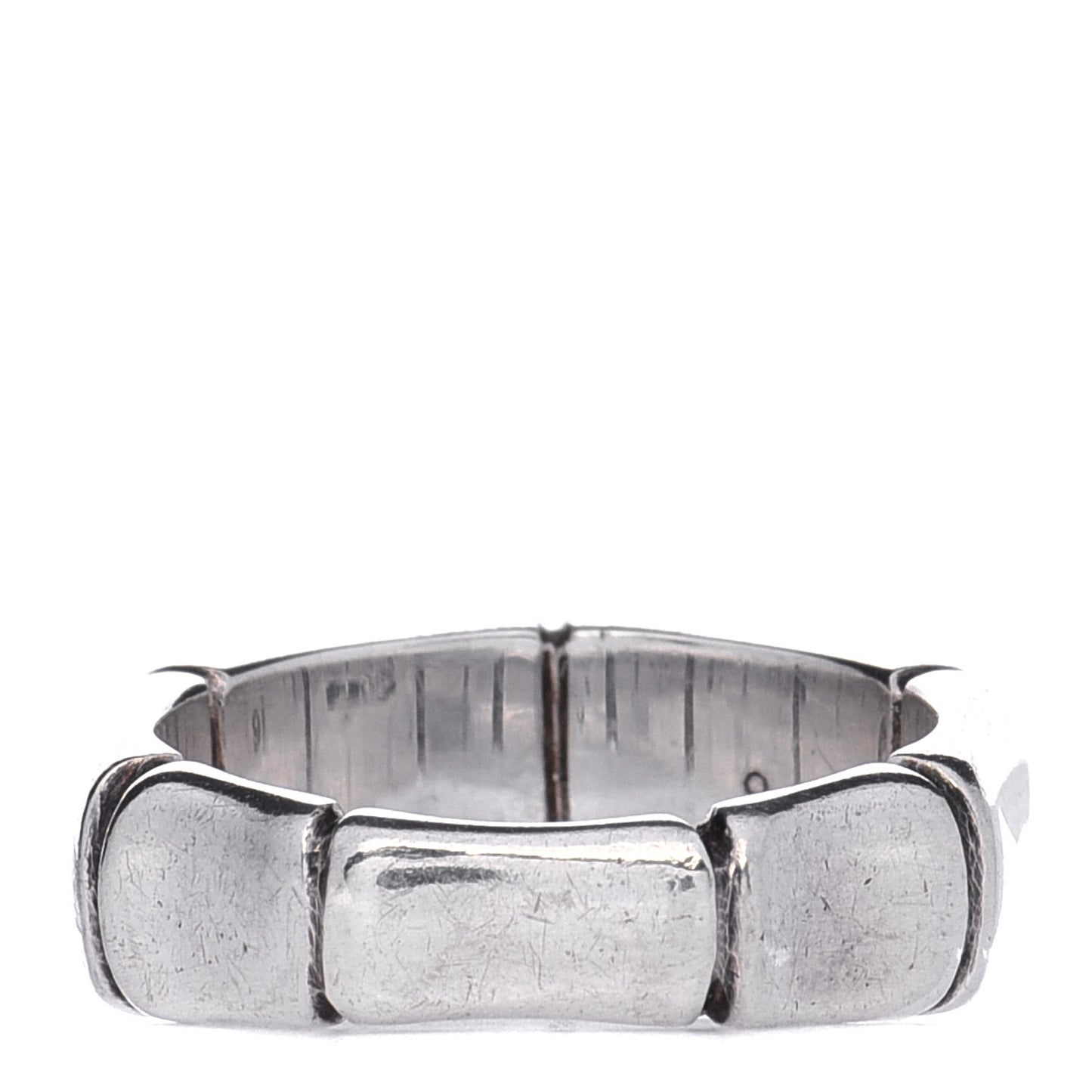 Sterling Silver Bamboo Band Ring 49 4.75