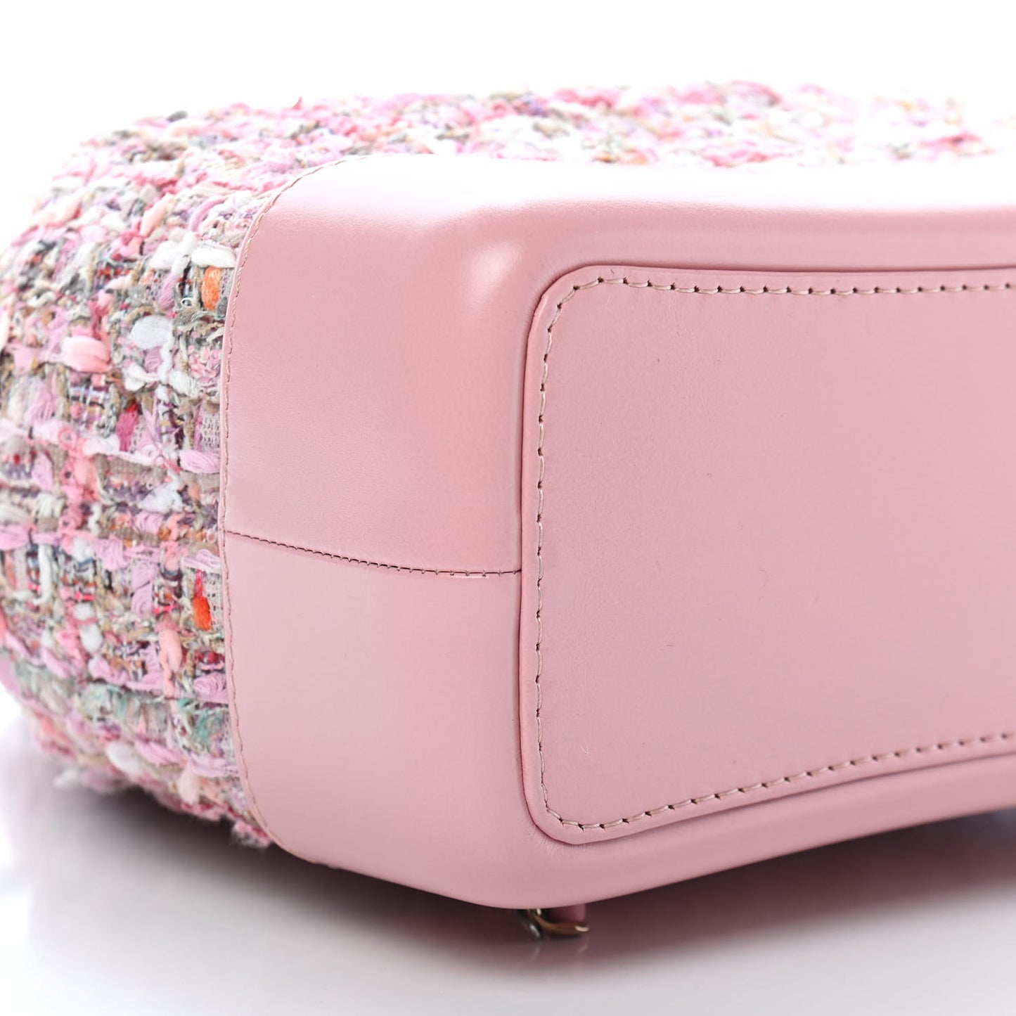 Tweed Calfskin Quilted Gabrielle Backpack Pink