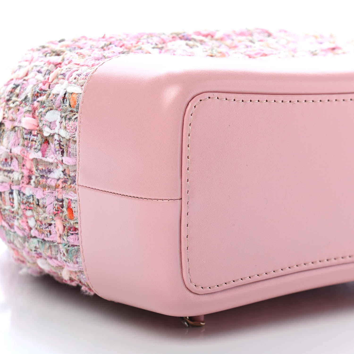 Chanel Tweed Calfskin Quilted Gabrielle Backpack Pink 8 of 11