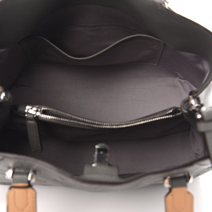 MCM Calfskin Ottomar Monogram Large Essential Tote Charcoal 6 of 12