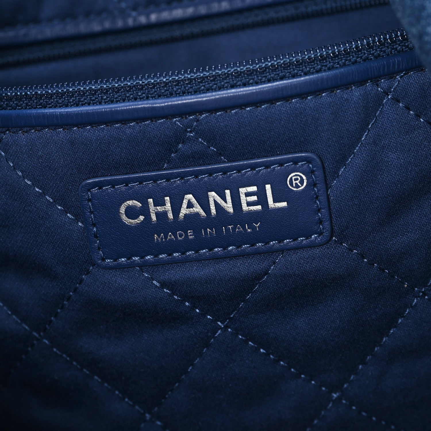 Chanel Denim Patchwork Logo Chanel 22 Blue 7 of 10