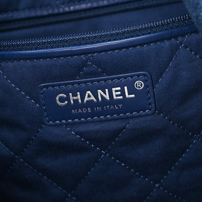 Chanel Denim Patchwork Logo Chanel 22 Blue 7 of 10