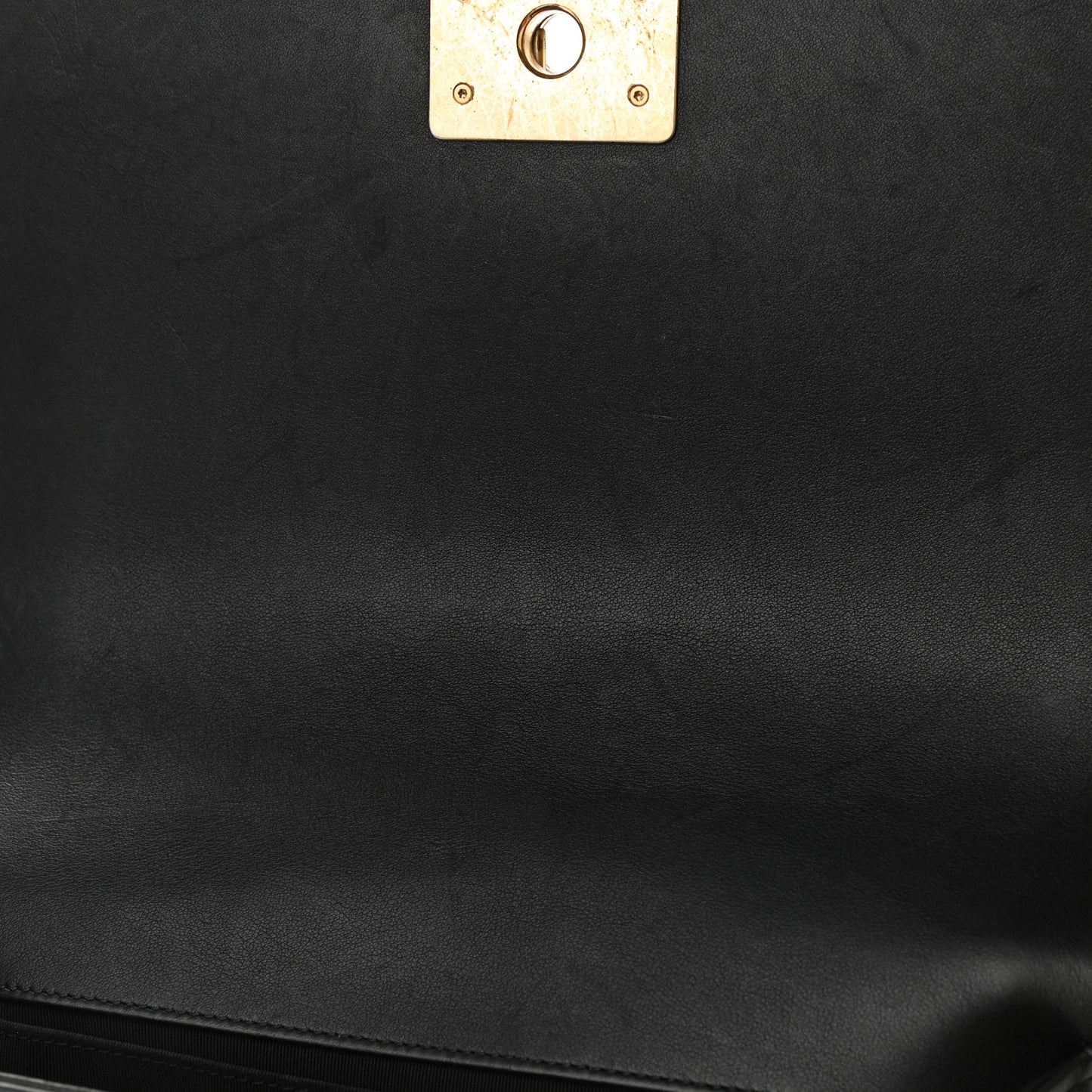 Calfskin Medium Boy Logo Top Handle Flap Black