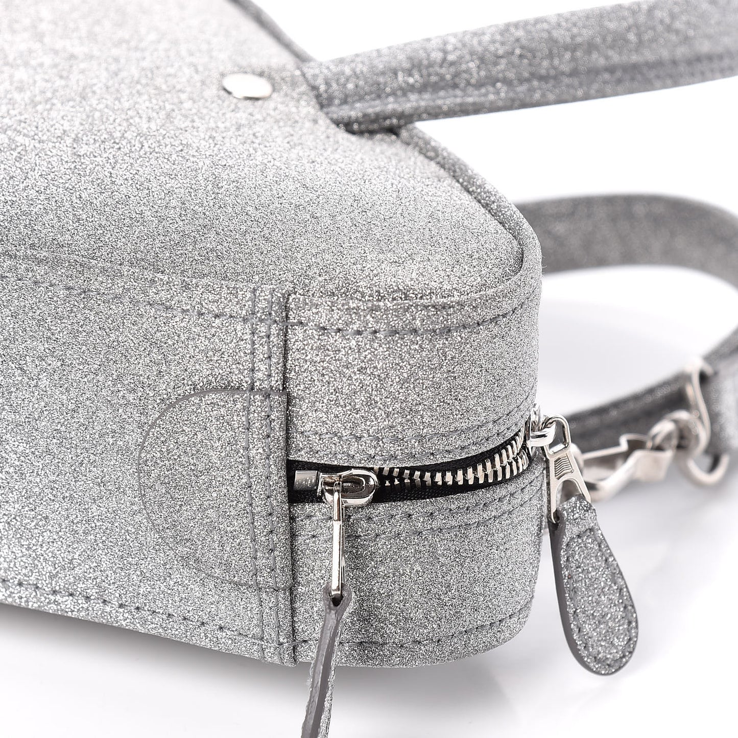 Glitter XS Triangle Duffle Argent Black