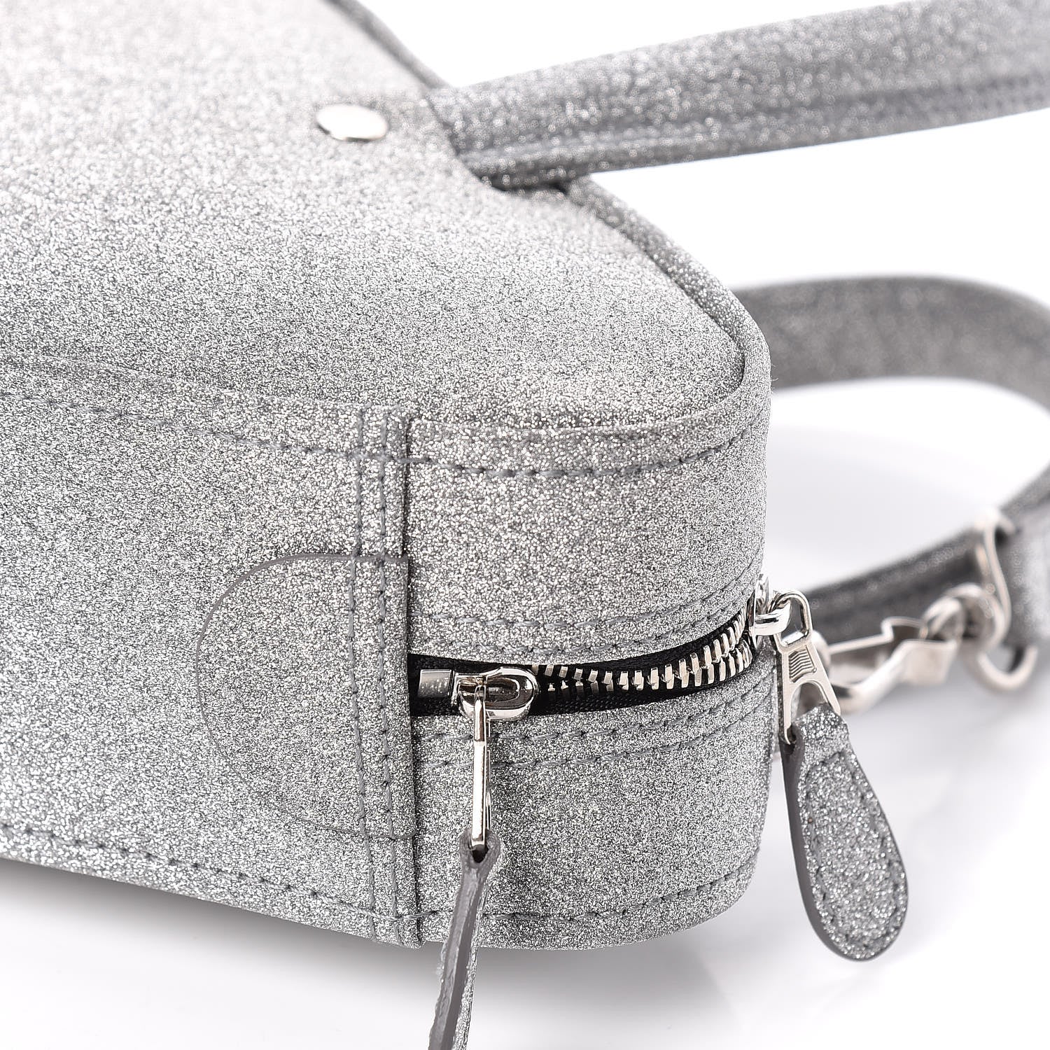 Balenciaga Glitter XS Triangle Duffle Argent Black 10 of 11