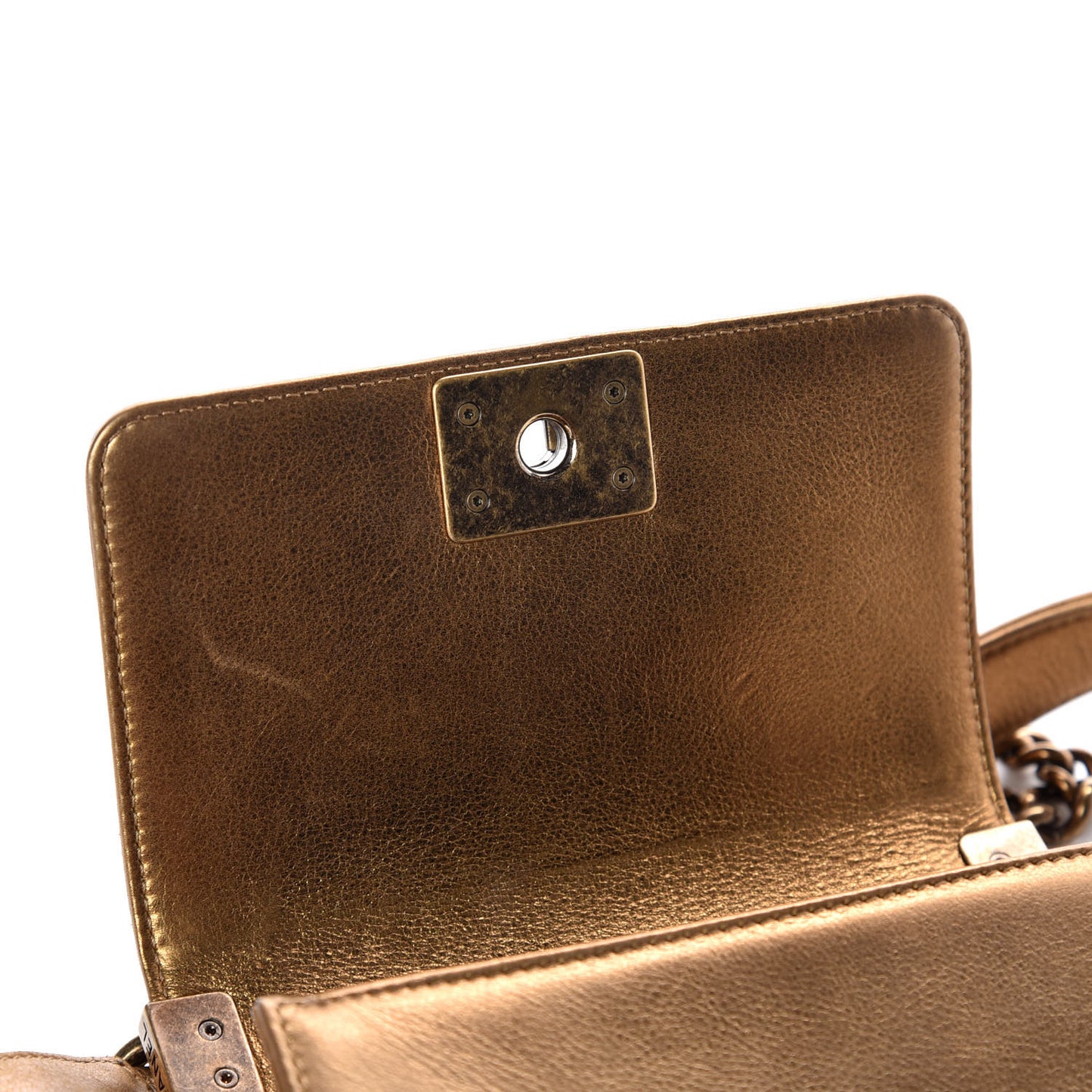 Galuchat Stingray Mini Boy Flap Gold