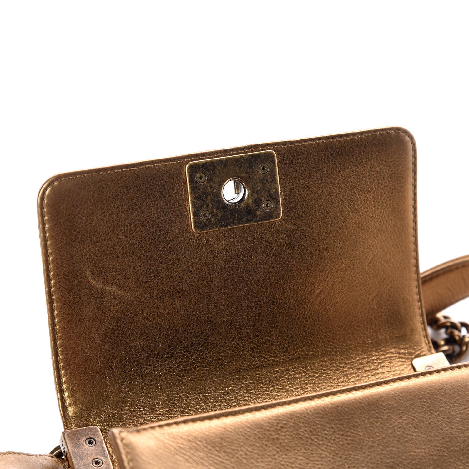 Chanel Galuchat Stingray Mini Boy Flap Gold 9 of 11