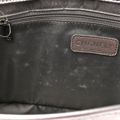 Chanel Vinyl Large Ice Cube Flap Silver 11 of 19