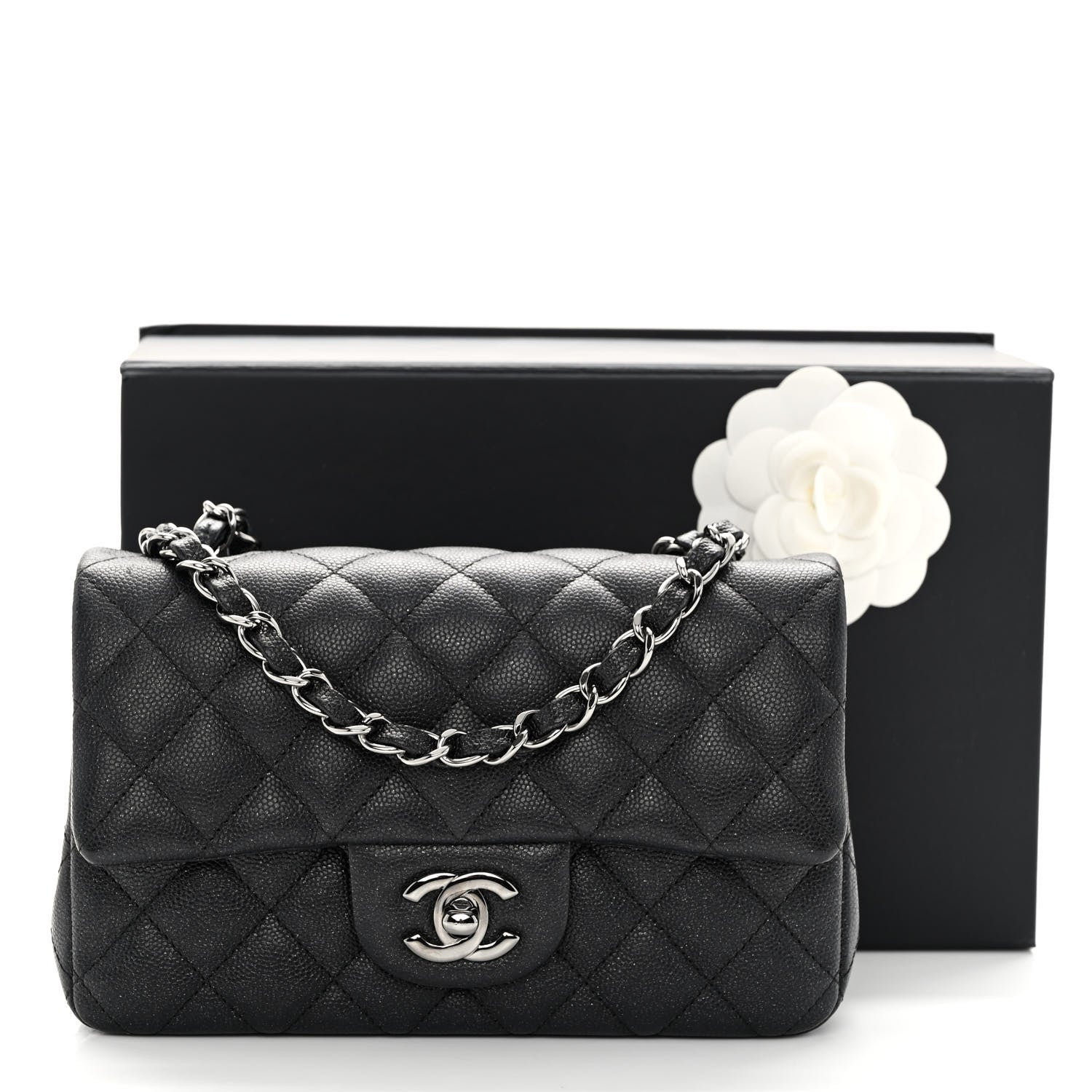 Chanel Caviar Quilted Mini Rectangular Flap Black 10 of 10