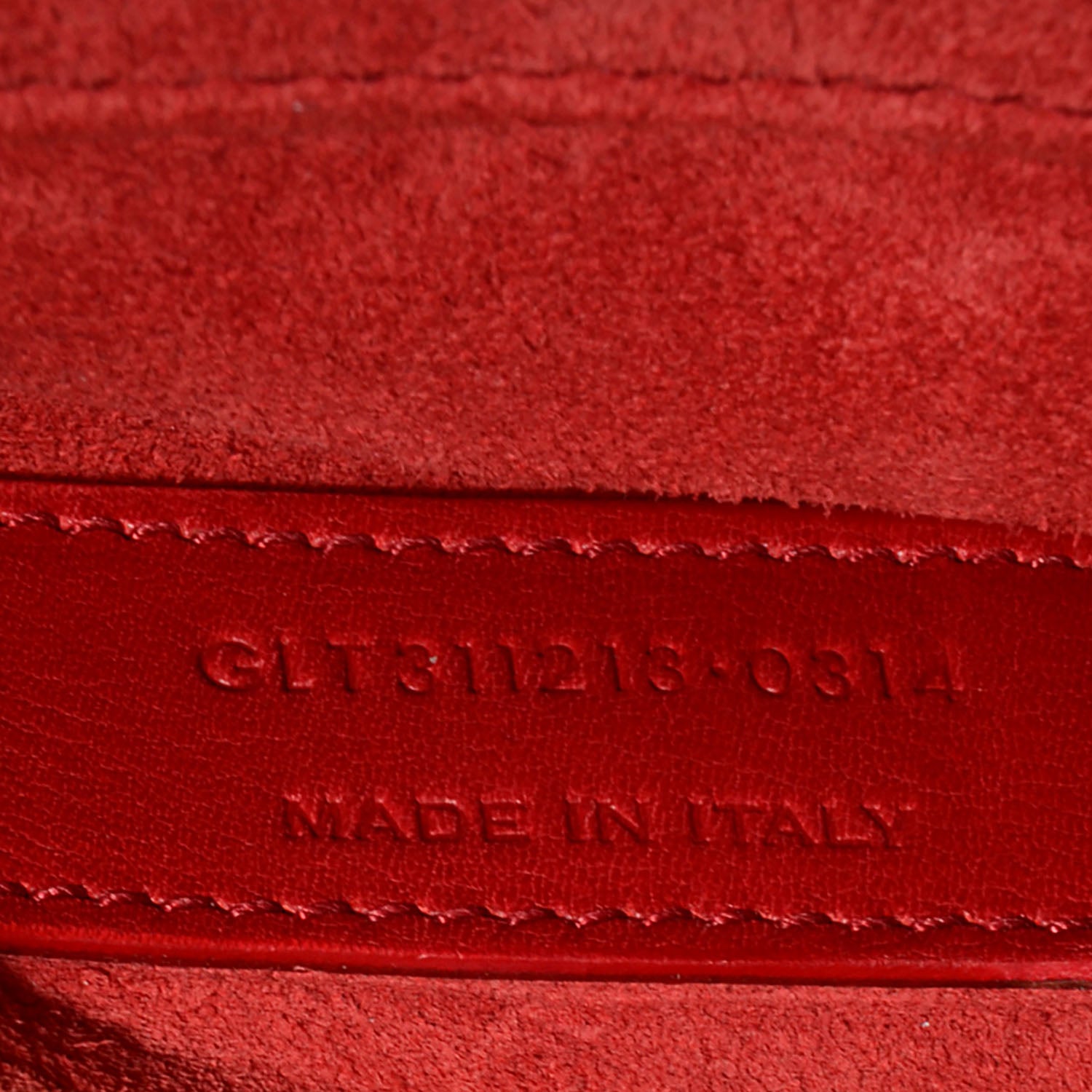 Saint Laurent Calfskin Classic Y Clutch Red 7 of 8