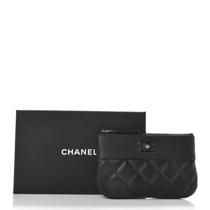 Chanel Caviar Quilted Small Vintage Mademoiselle Cosmetic Case Black 8 of 8