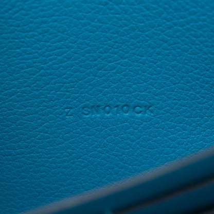 Hermes Evercolor Constance Wallet To Go Blue Zanzibar 7 of 12
