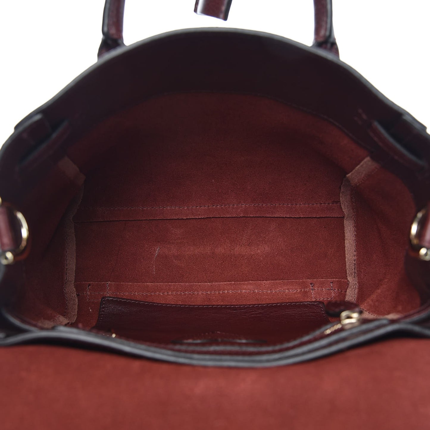 Natural Leather Mini Cara Delevingne Convertible Satchel Oxblood