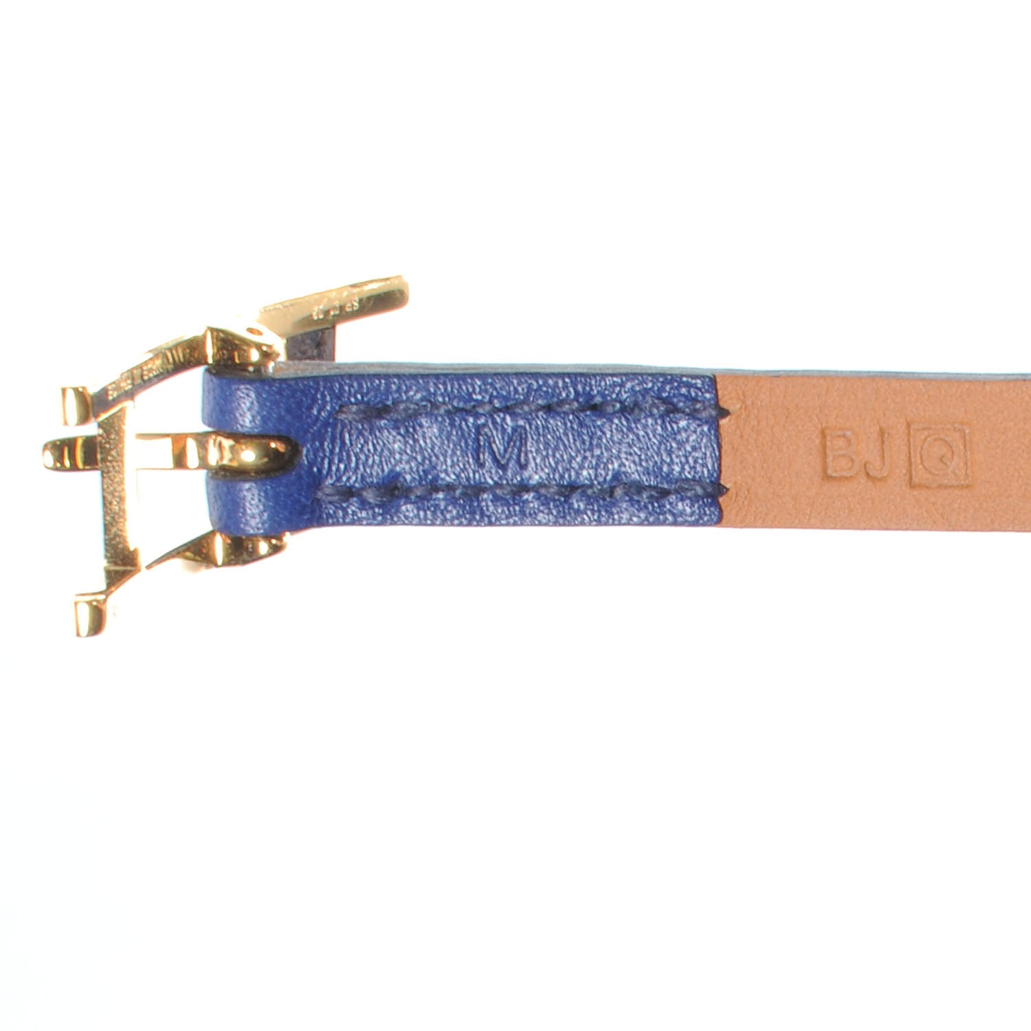 Hermes Swift 3MM Hapi Triple Tour Wrap Bracelet M Sapphire 6 of 6