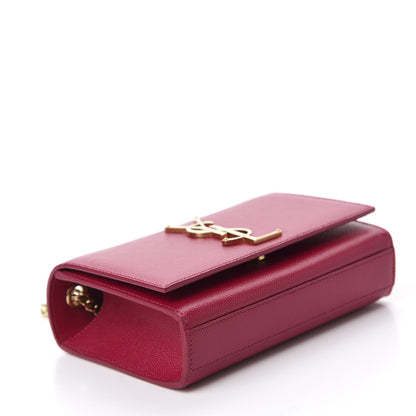 Saint Laurent Grain De Poudre Small Monogram Kate Satchel Bubblegum 4 of 11