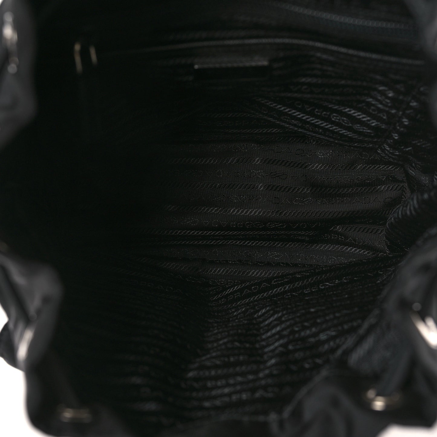 Tessuto Nylon Saffiano Small Backpack Black