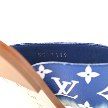 Louis Vuitton Monogram Escale Palma Sandals 37.5 Blue 8 of 8